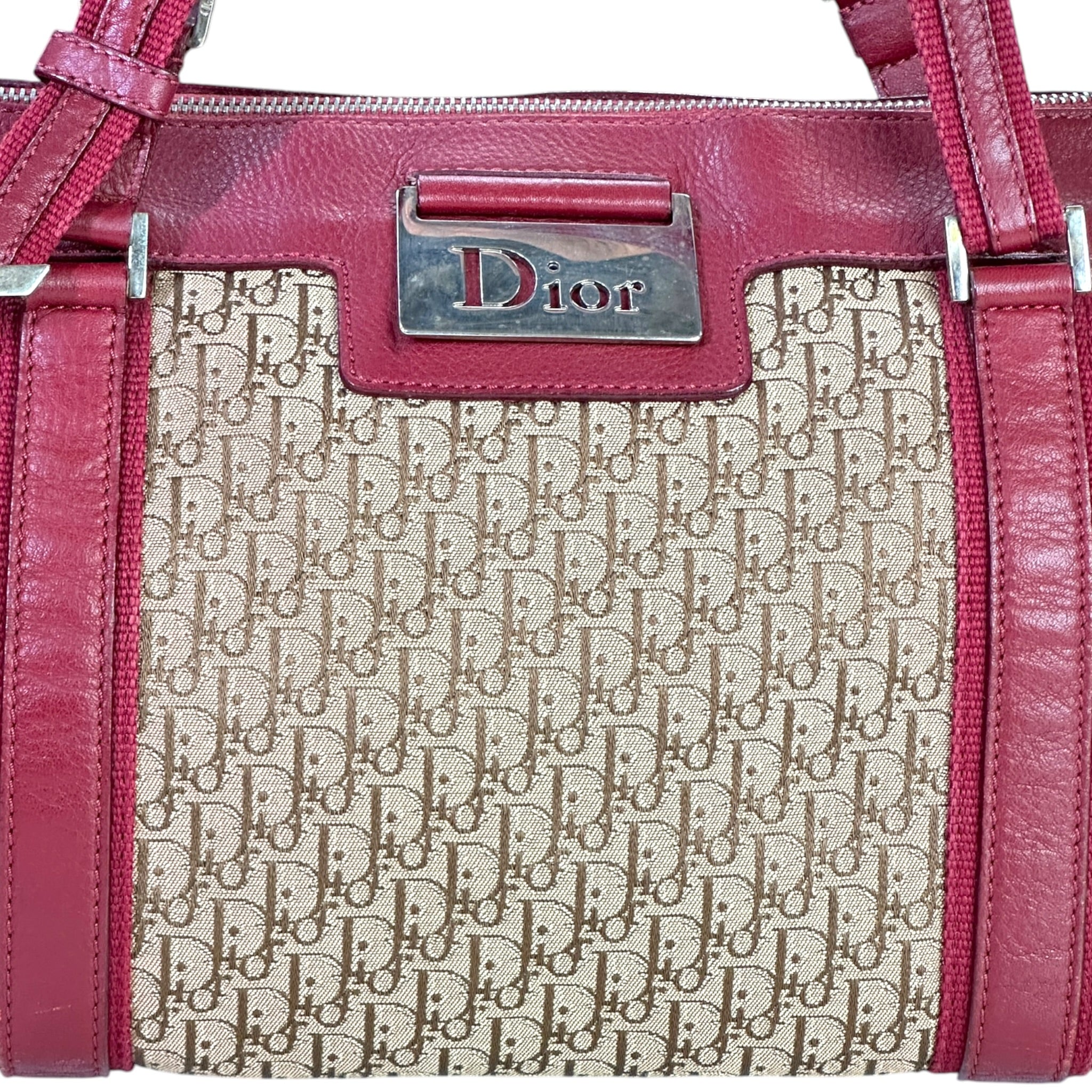 Christian Dior Street Chic Boston Monogram Canvas Bag