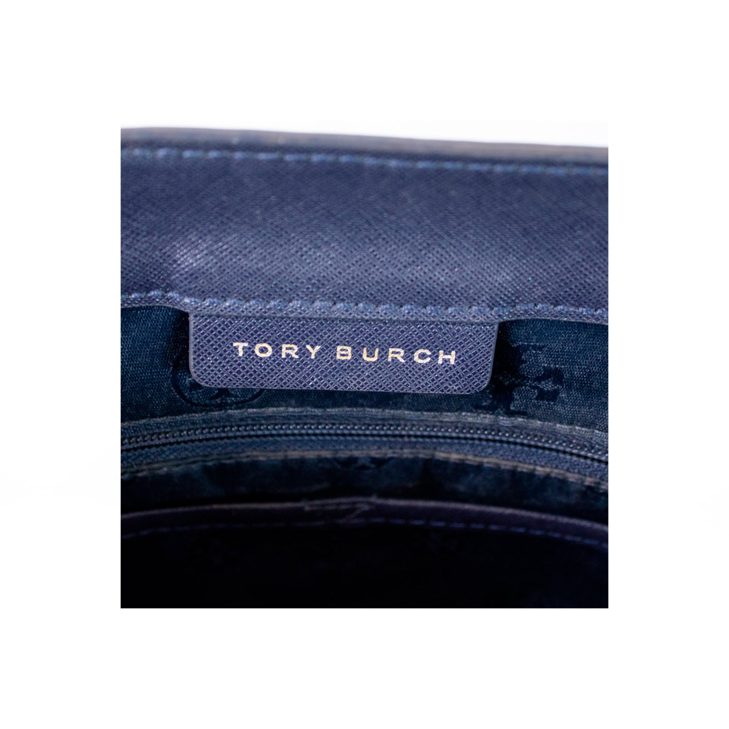 Tory Burch Navy Blue Tote Bag