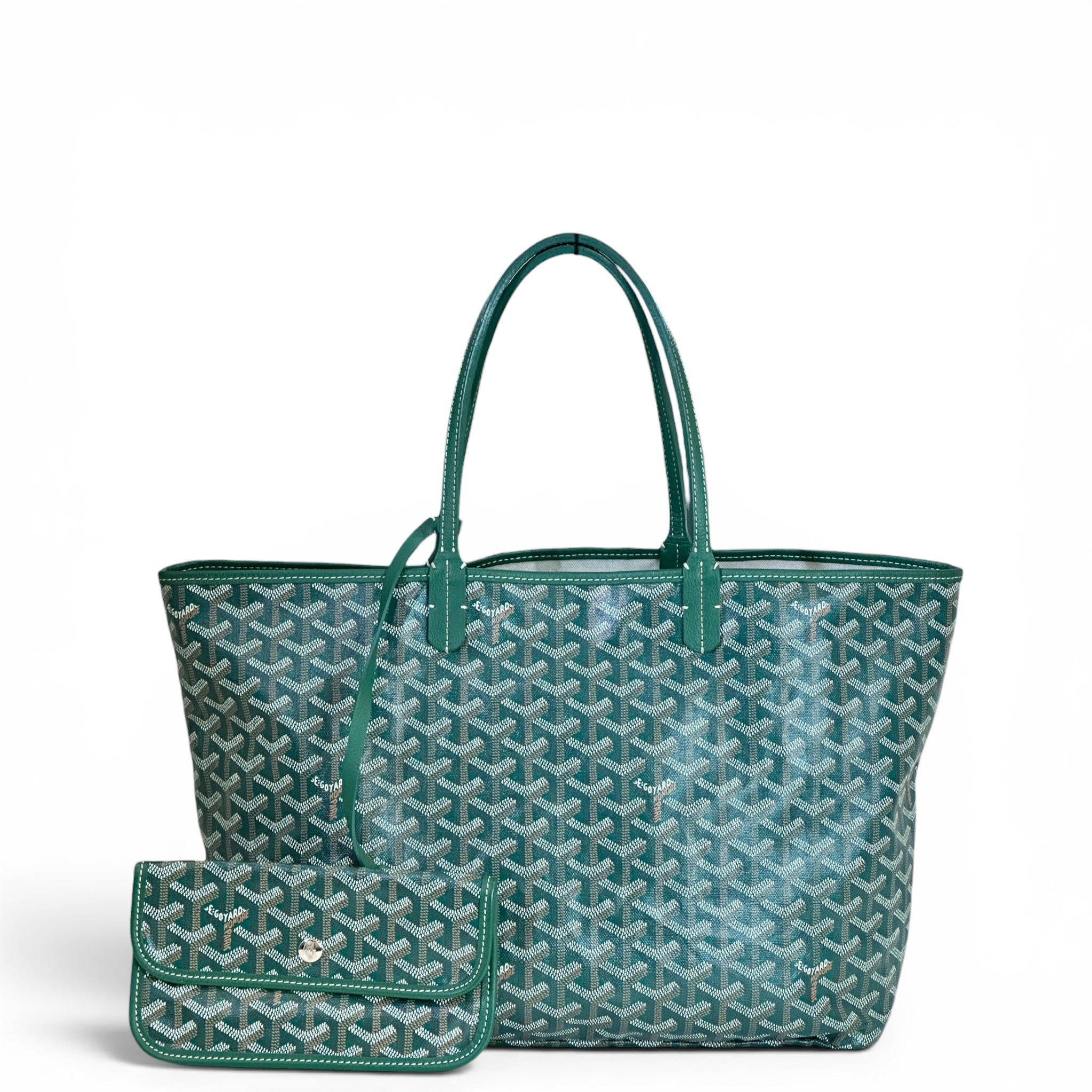 Goyard Saint Louis PM Pearly Green Goyardine Tote
