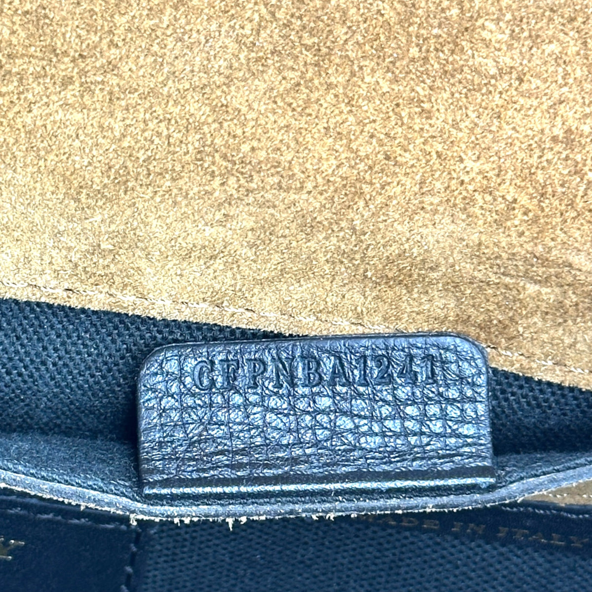 Burberry House Check Canvas and Black Leather Medium Crossbody Bag