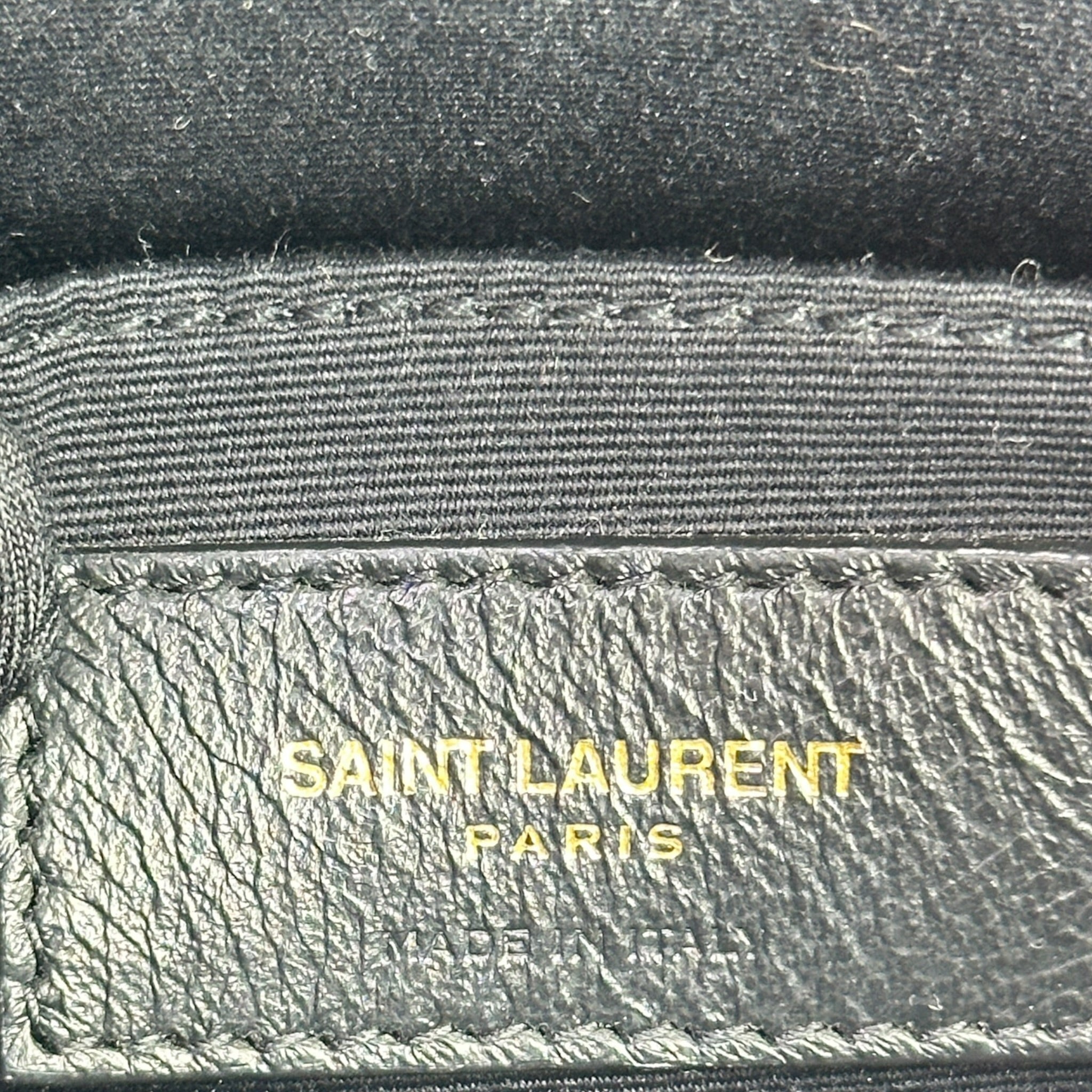Saint Laurent Vinyle Round Camera Bag white chevron-quilted grain de poudre