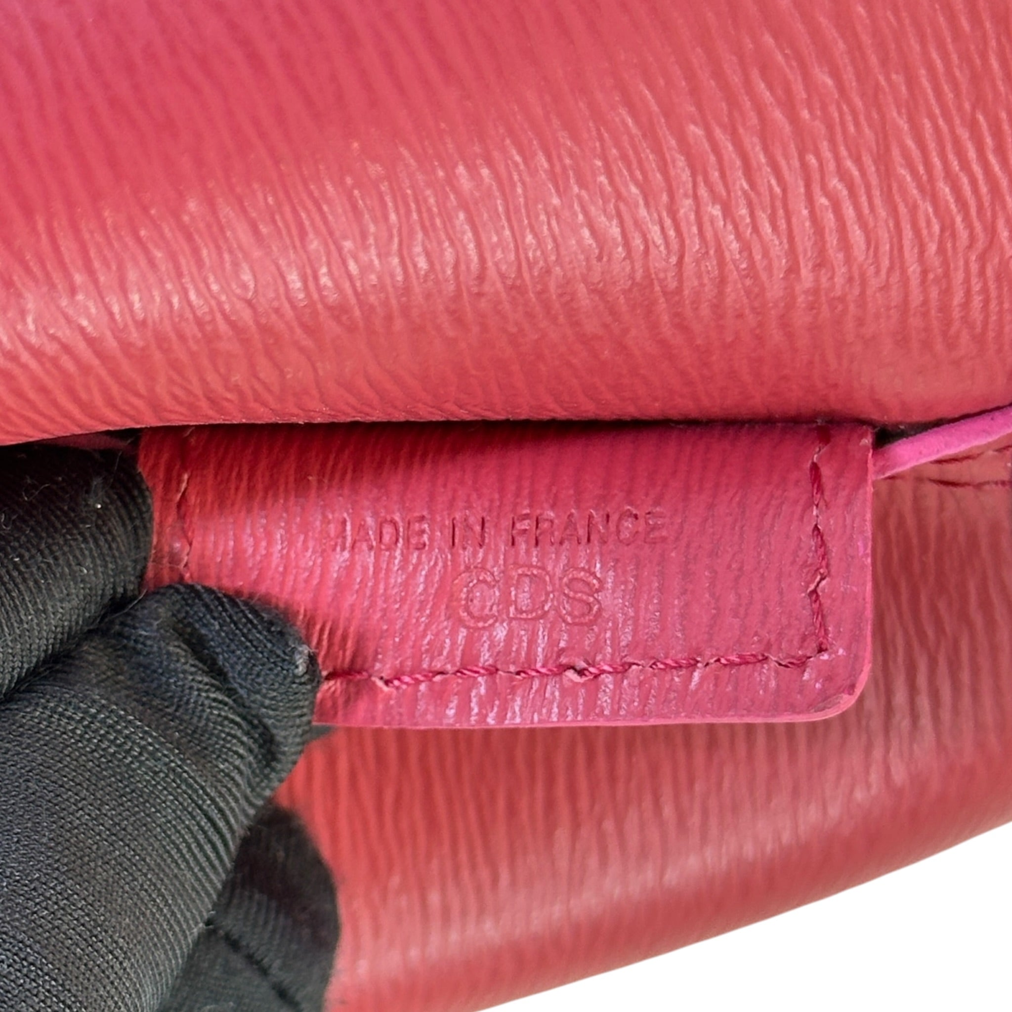 Longchamp Spring Fig Roseau Red Leather Tote