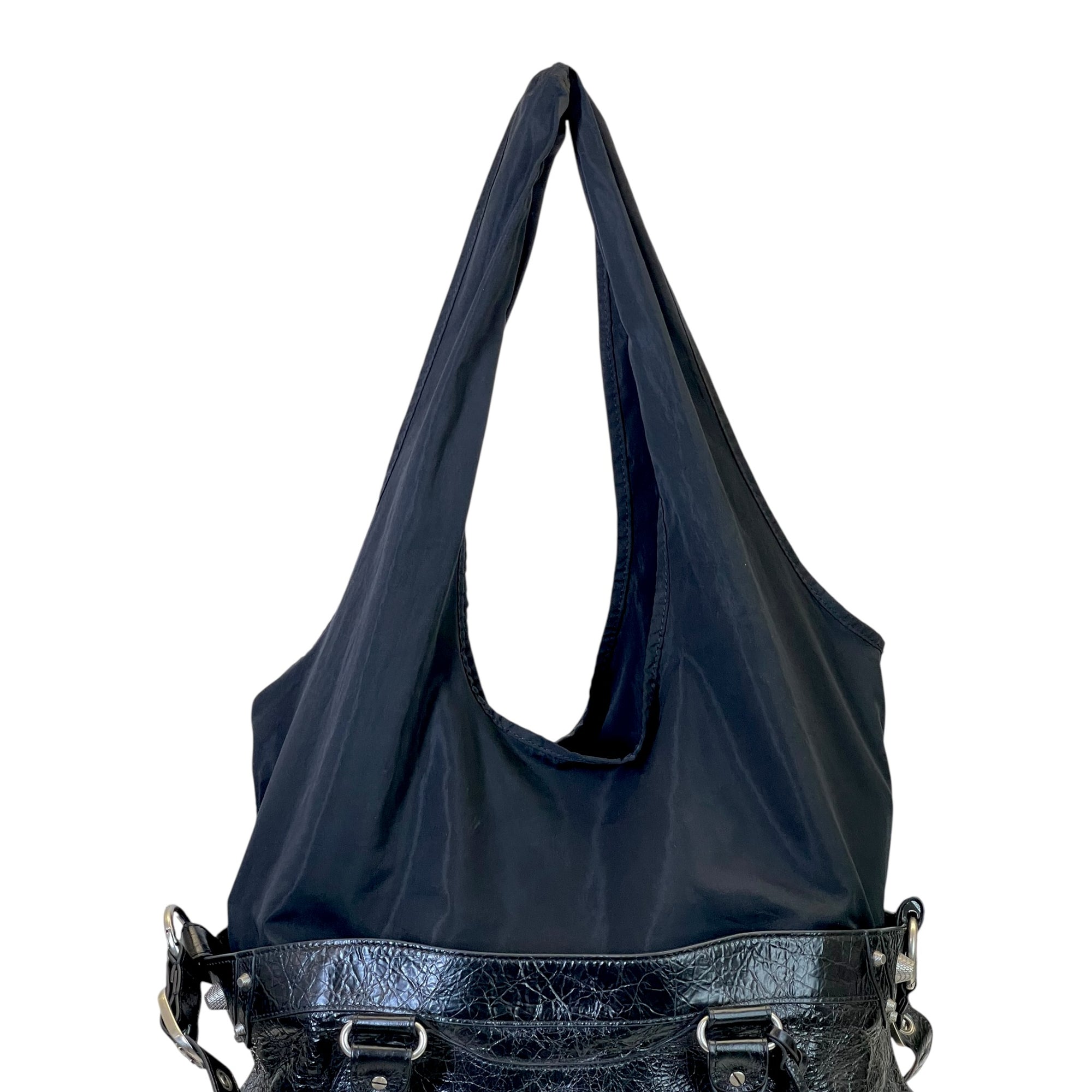 Balenciaga Neo Cagole Black Arena Lambskin