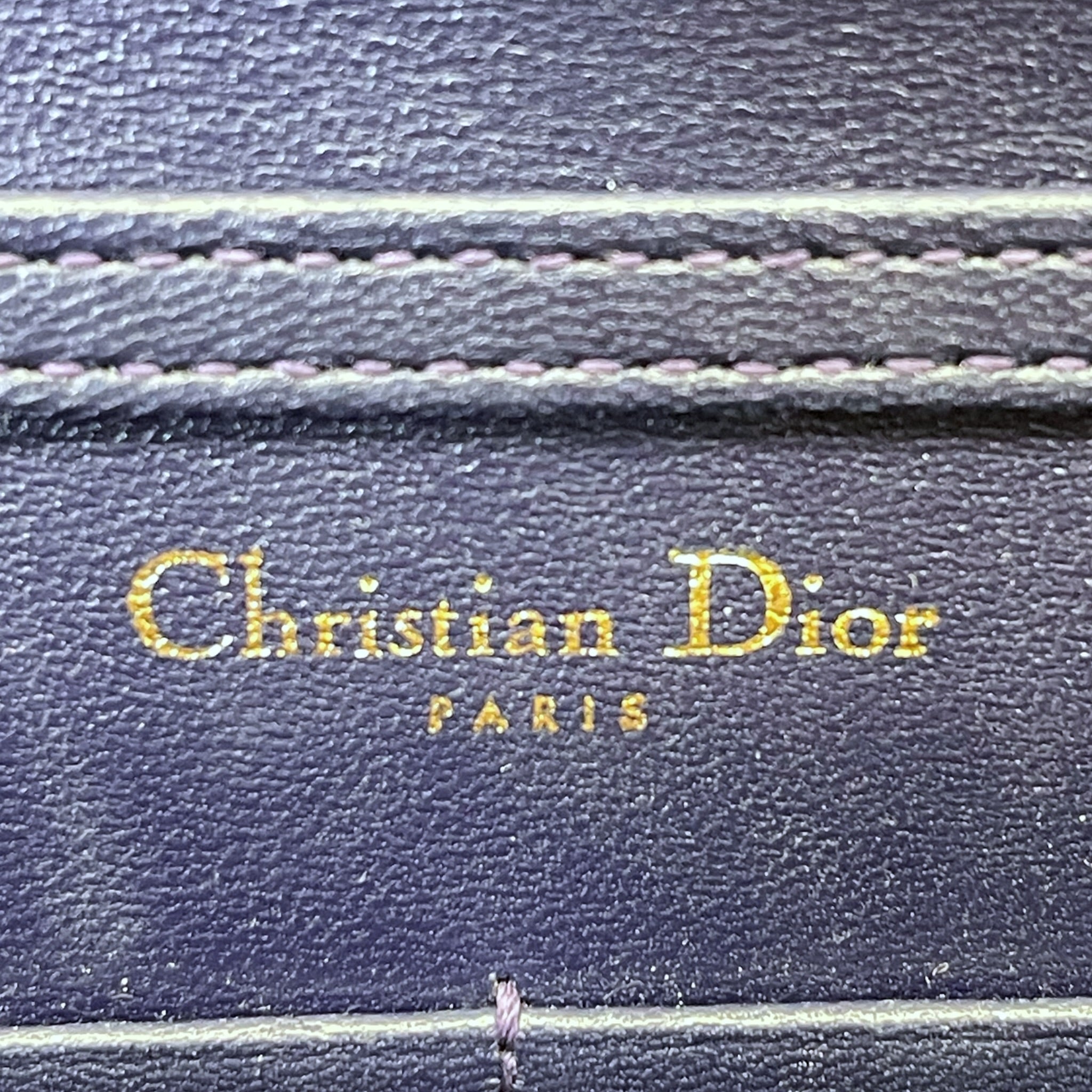 Christian Dior Diorama Wallet On Chain Blue Yellow Velvet Monogram