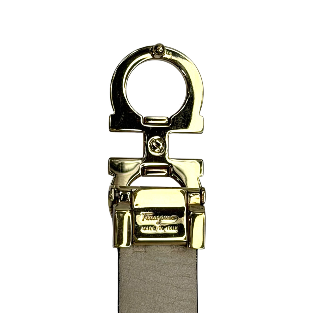 Salvatore Ferragamo Reversible Gancini Black Leather Belt