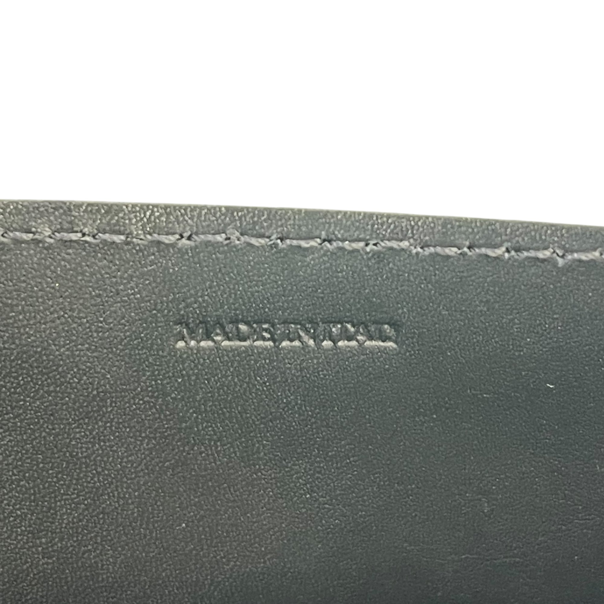 Off-White Jitney Top Handle Bag Neon Green Leather