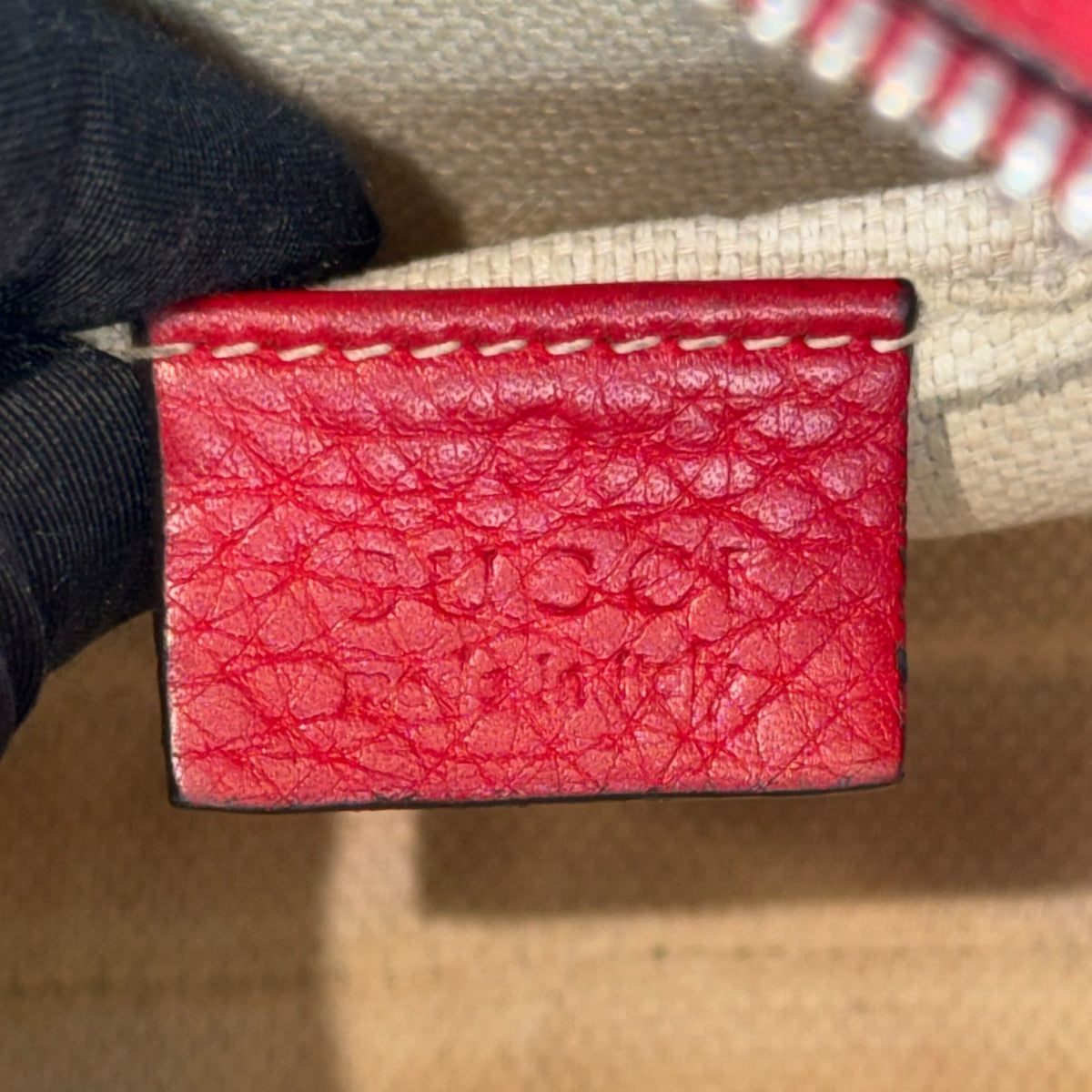 Gucci Soho Disco Small Red leather Crossbody Bag