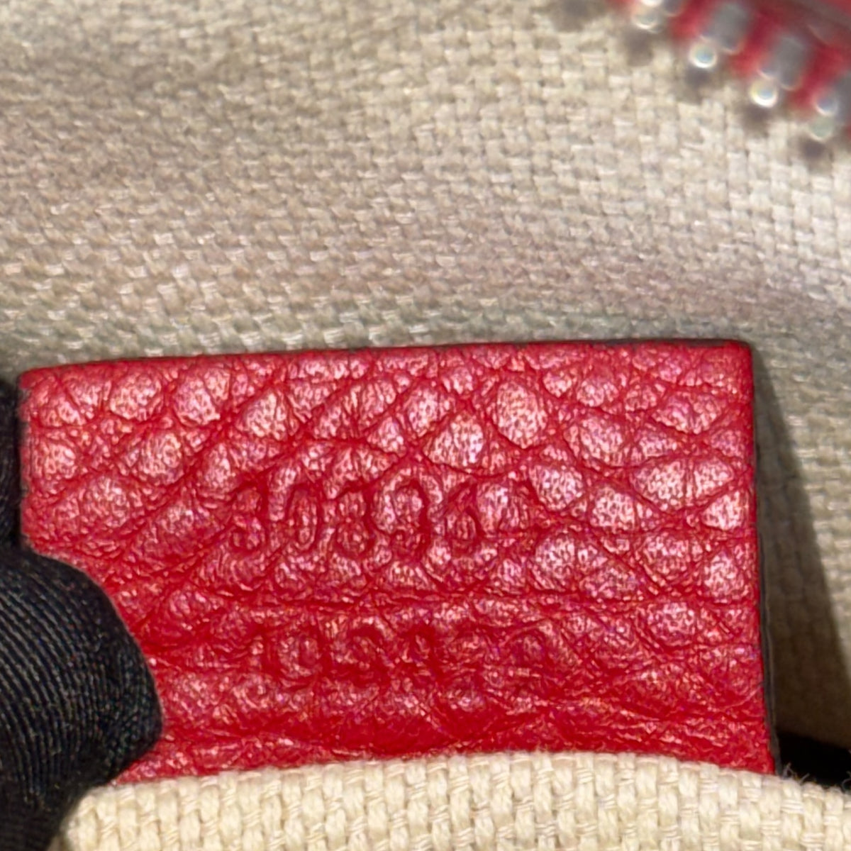 Gucci Soho Disco Small Red leather Crossbody Bag