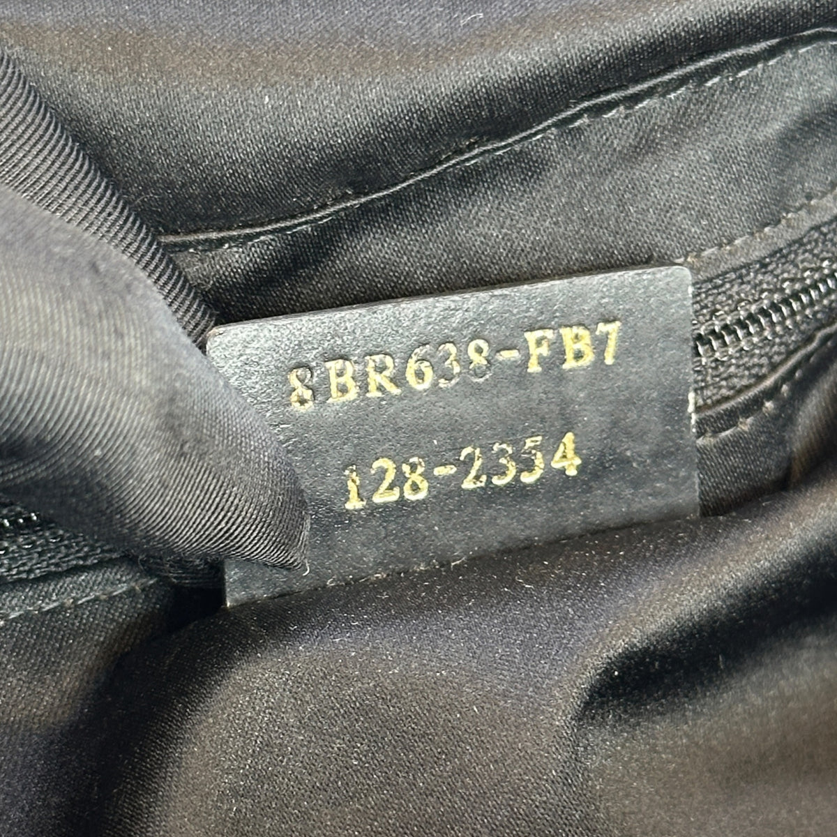 Fendi Zucca FF Mama Black Leather Handbag