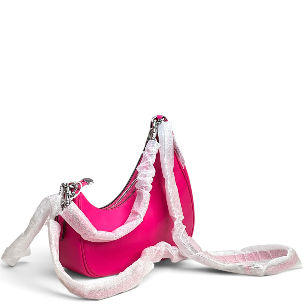 Coach Twisted Teri  Medium Pink leather Shoulder Bag