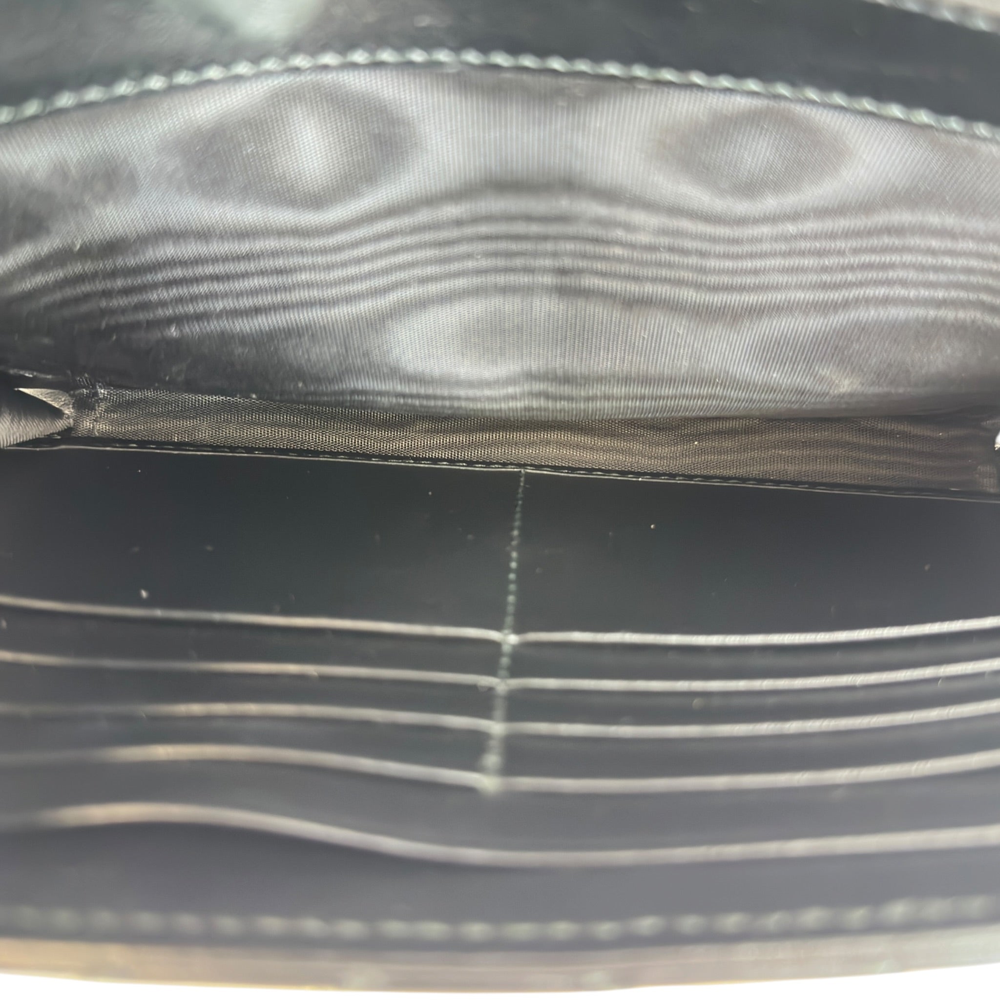 Gucci GG Marmont Wallet on Chain Black Matelasse Chevron