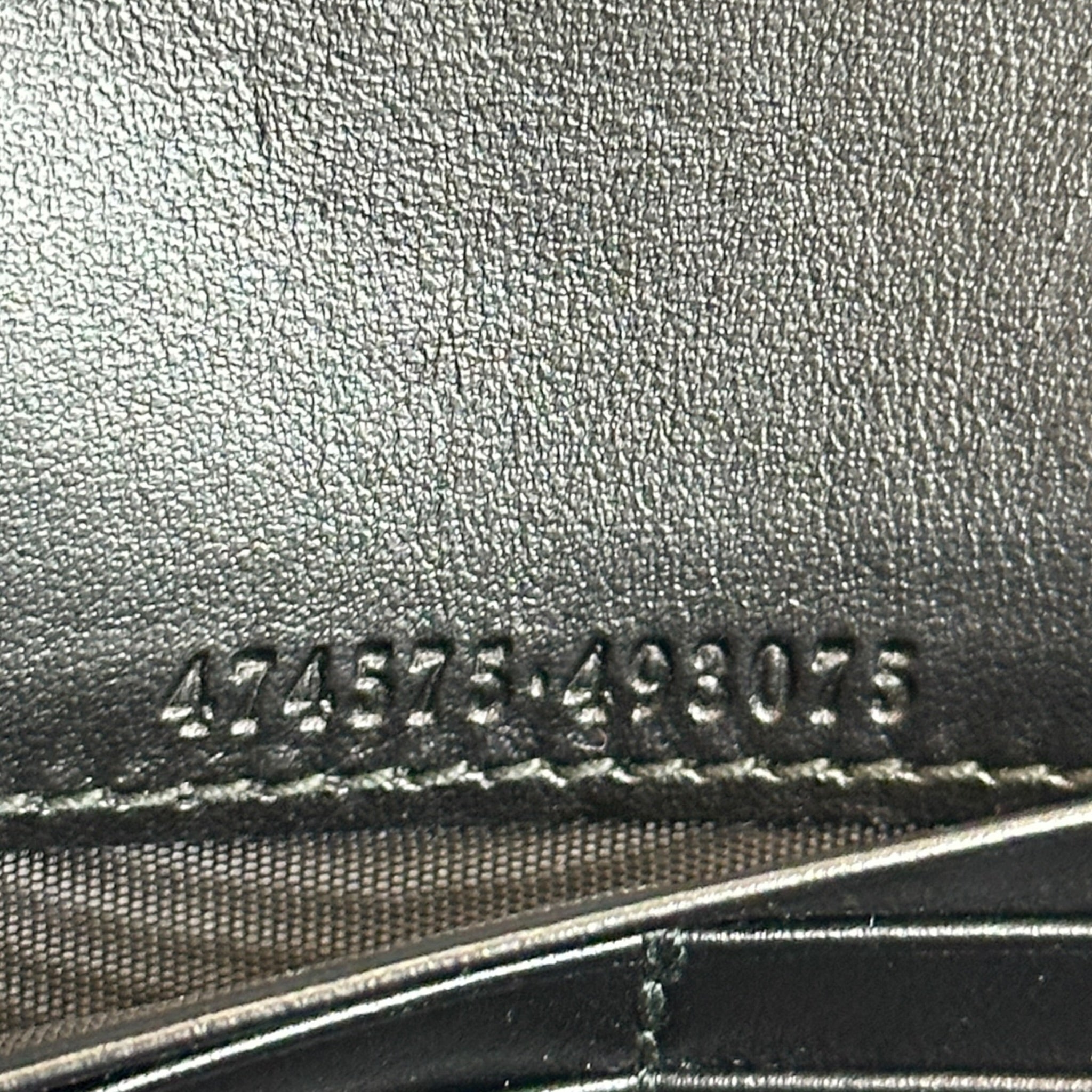 Gucci GG Marmont Wallet on Chain Black Matelasse Chevron