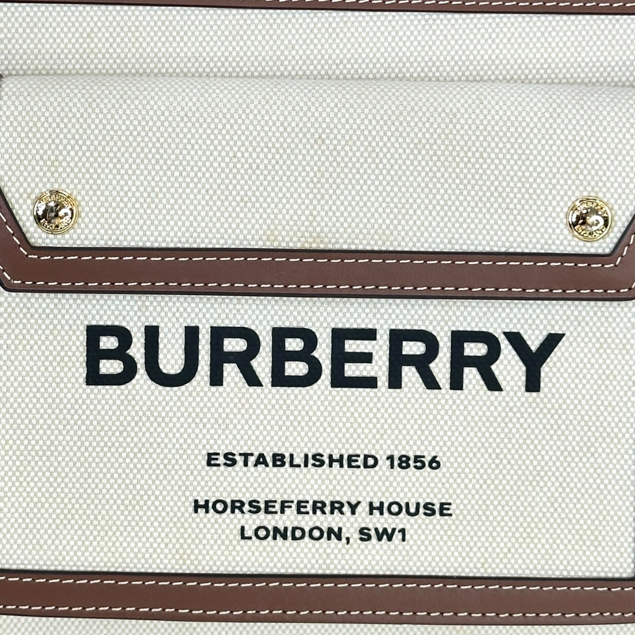 Burberry mini pocket beige/brown bag