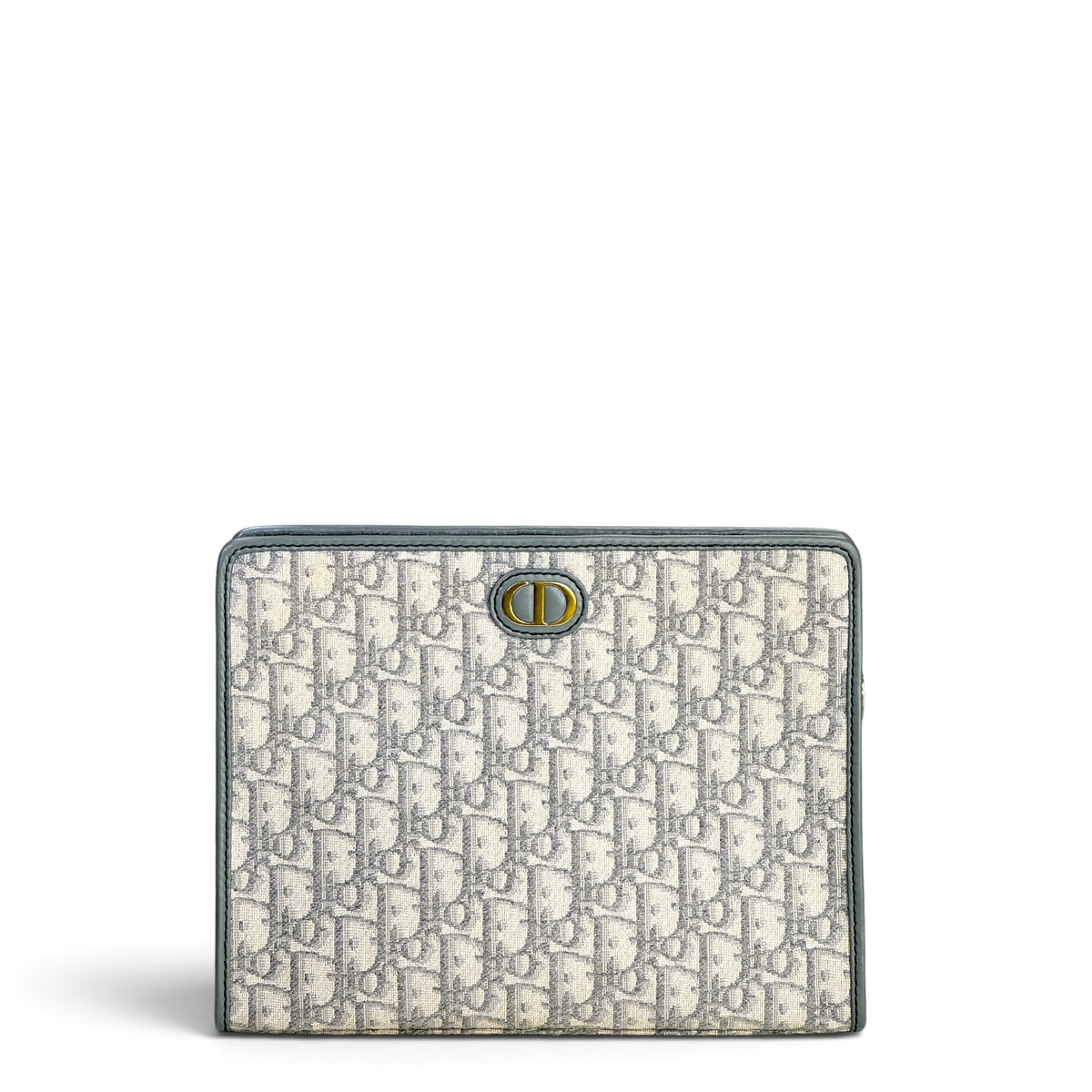 Dior 30 Montaigne Grey Oblique Jacquard Pouch