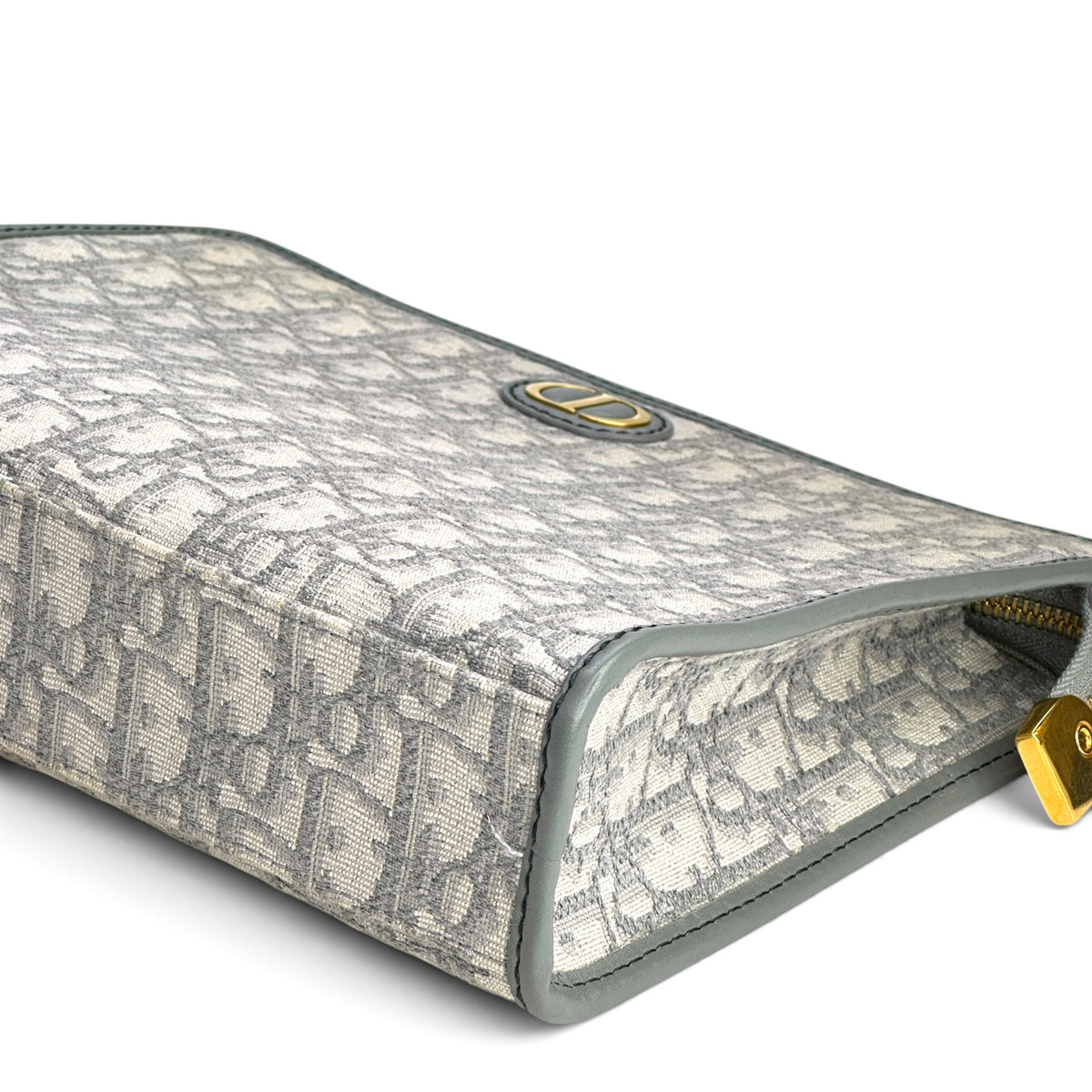 Dior 30 Montaigne Grey Oblique Jacquard Pouch