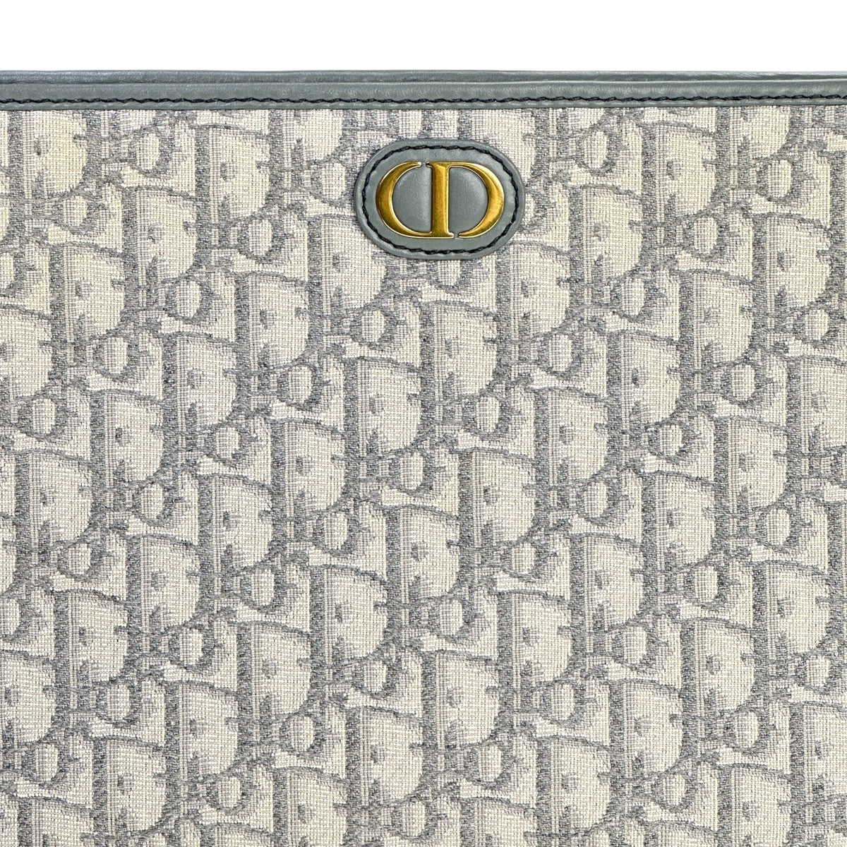 Dior 30 Montaigne Grey Oblique Jacquard Pouch