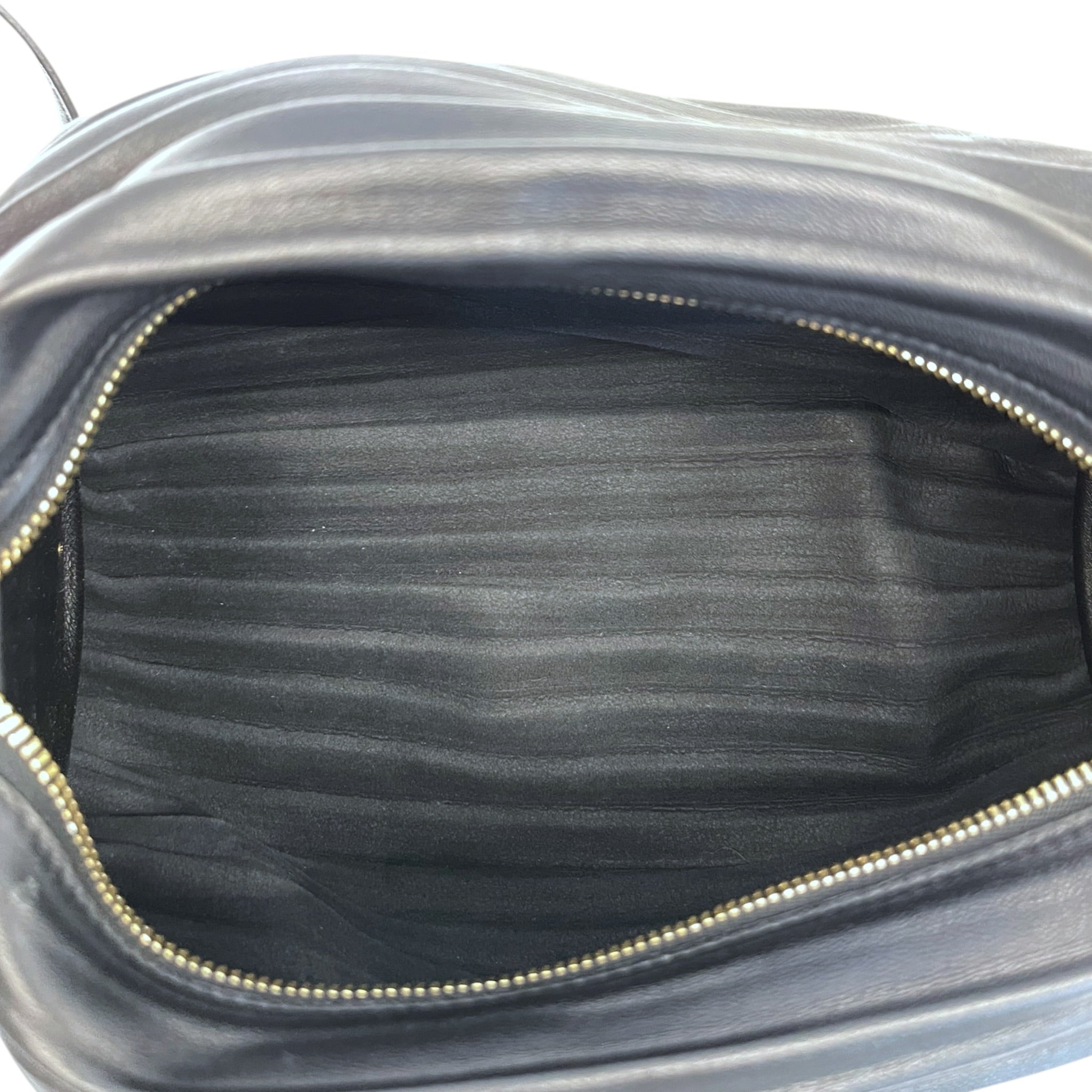 Loewe Bracelet Pouch Black Pleated Nappa Lambskin
