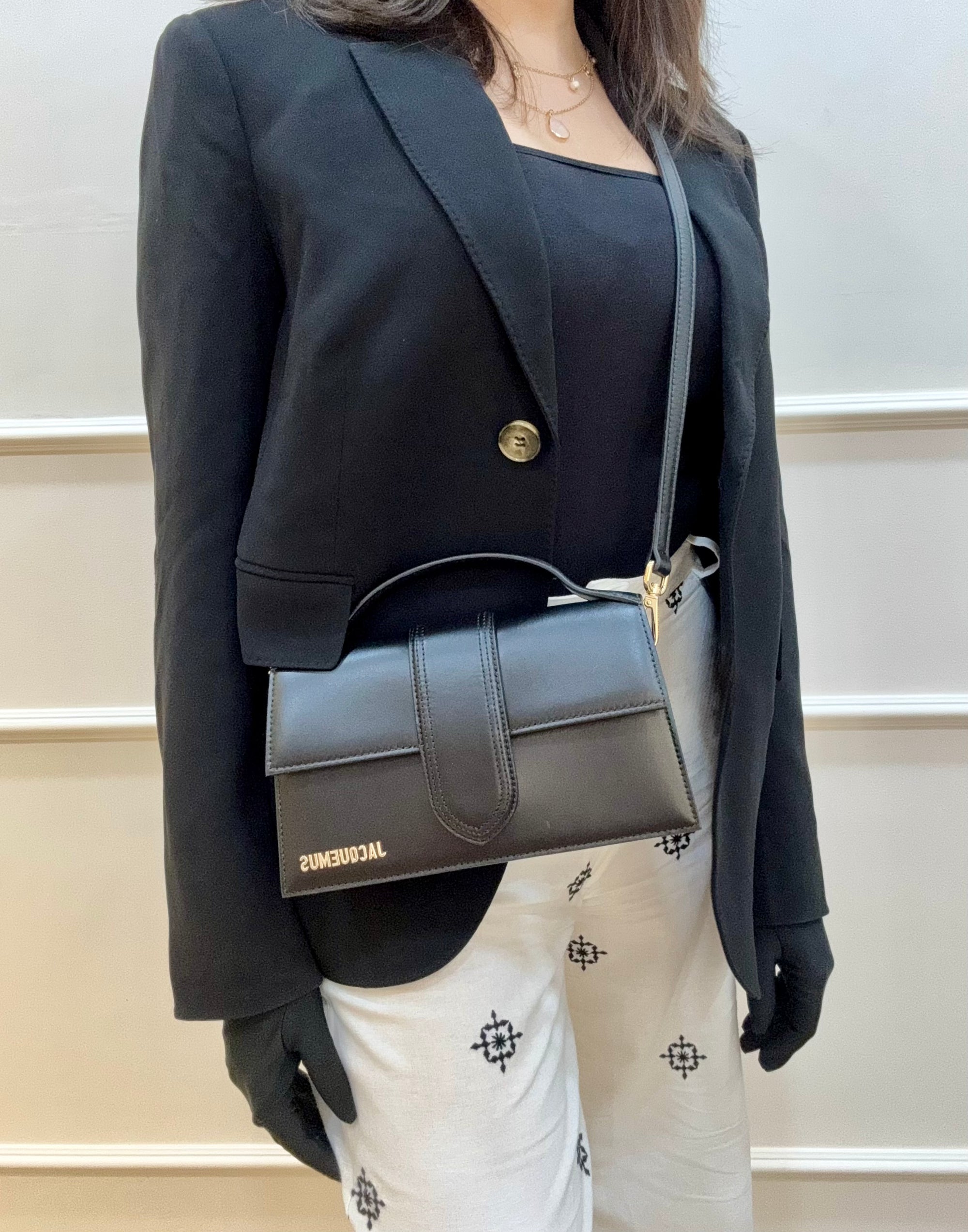 Jacquemus Black The Large Bambino Bag