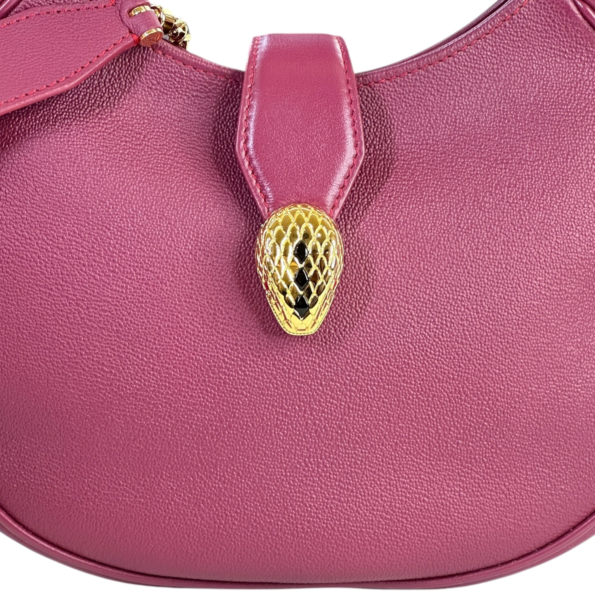 Bvlgari Serpenti Ellipse bag magenta pink calf leather
