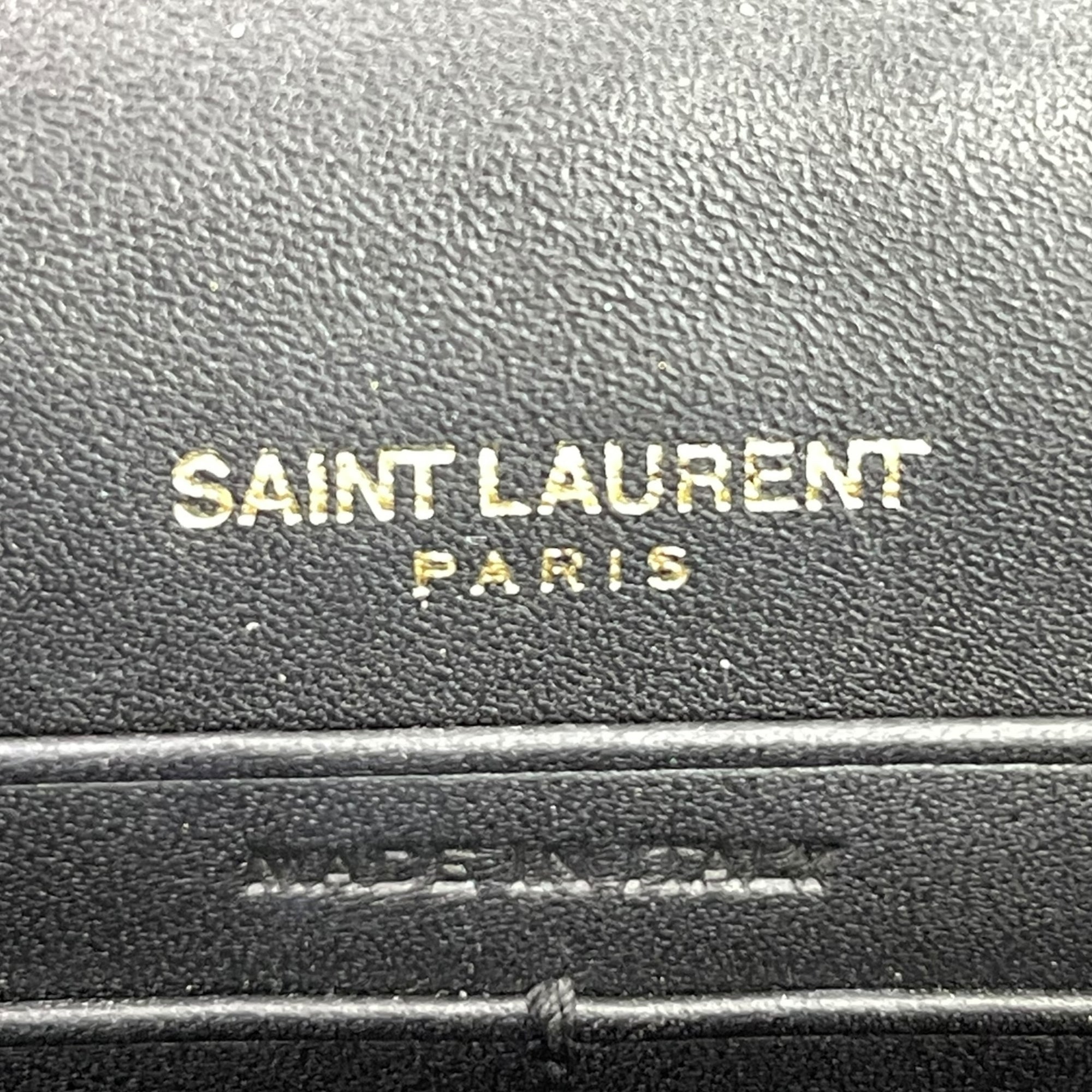 Saint Laurent Kate Tassel Clutch Black Leather