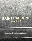 Saint Laurent Kate Tassel Clutch Black Leather