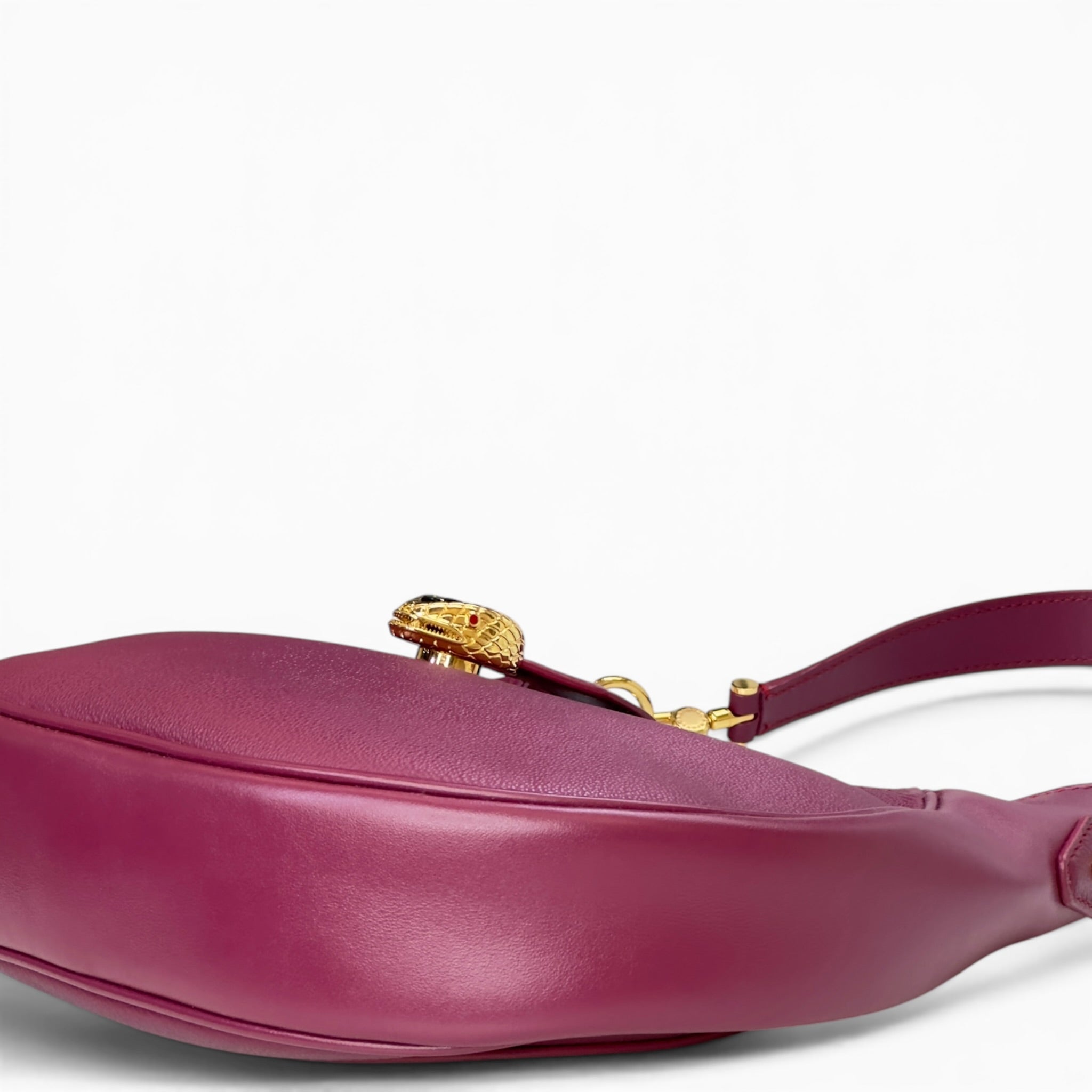 Bvlgari Serpenti Ellipse bag magenta pink calf leather