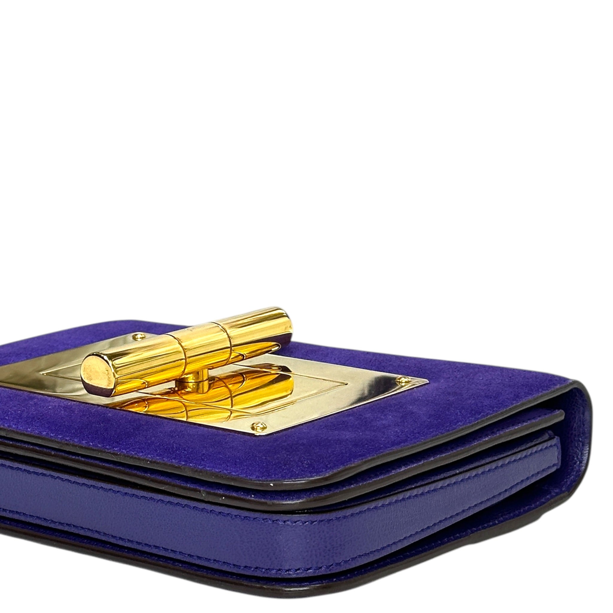 Tom Ford Natalia Crossbody Bag Small Purple Suede
