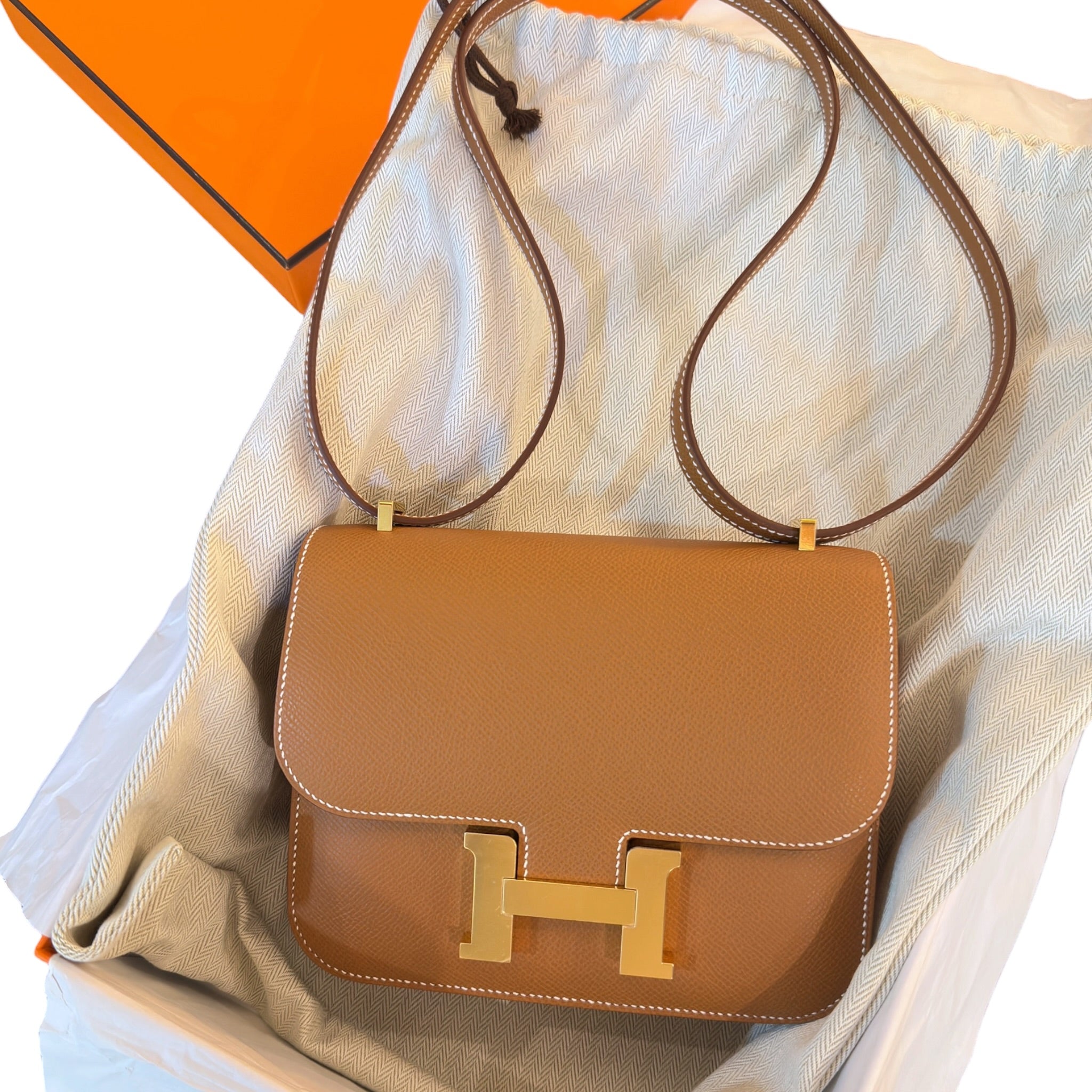 Hermes Constance 18 Gold Epsom Leather