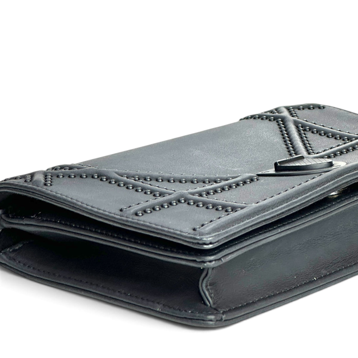 Christian Dior Diorama Black Leather Flap Bag
