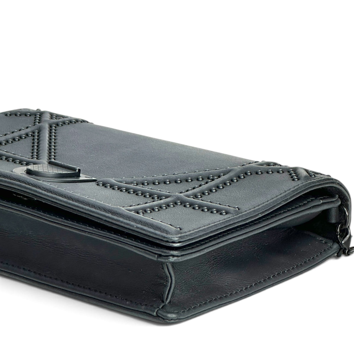 Christian Dior Diorama Black Leather Flap Bag