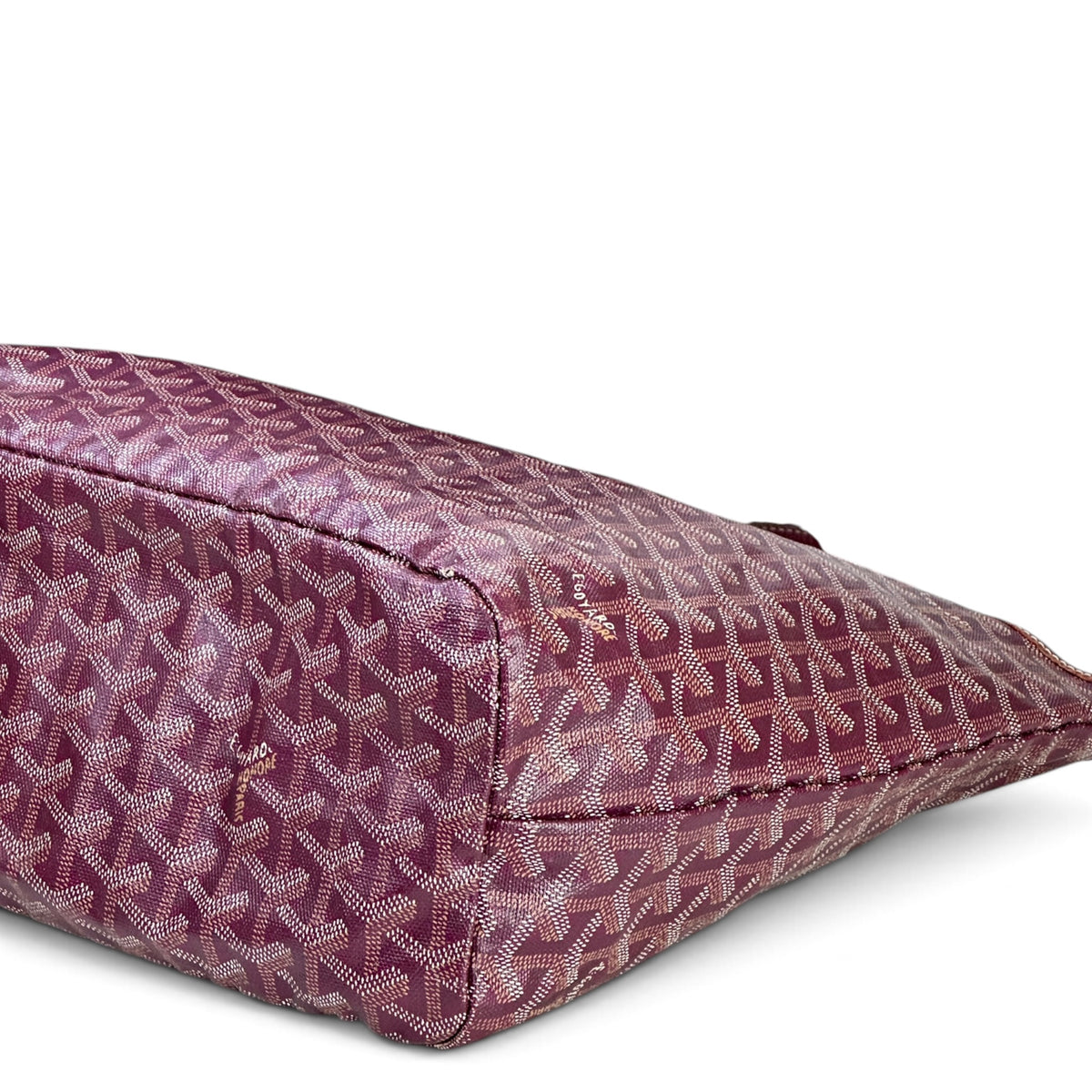 Goyard St Louis PM Burgundy Goyardine Tote Bag