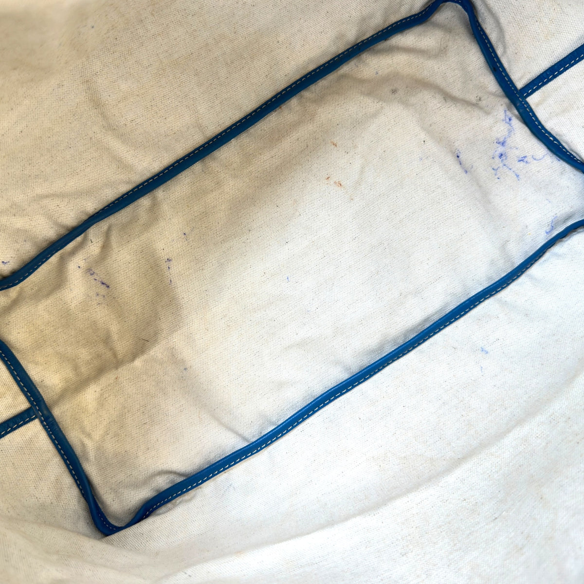 Goyard St Louis PM  blue  Goyardine Tote Bag