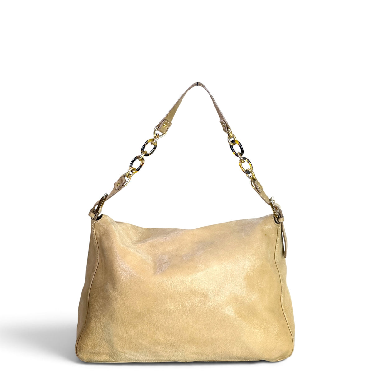 Fendi Mamma Beige Leather Baguette