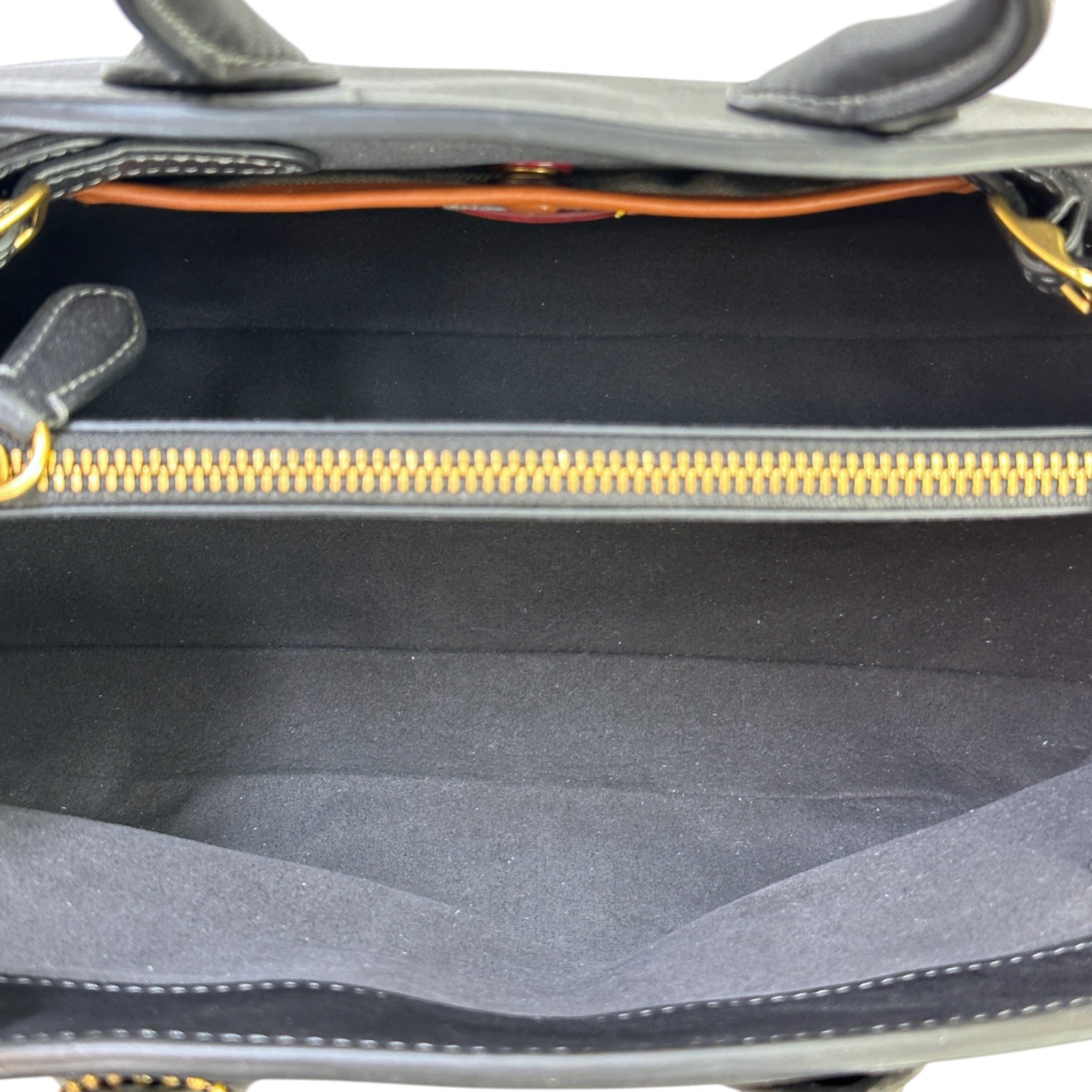 Coach Empire 26 Carryall Bag Medium Black Leather