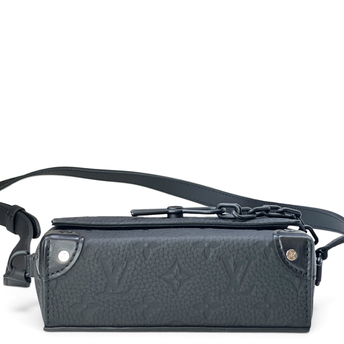 Louis Vuitton Steamer Black Taurillon Leather Crossbody Bag