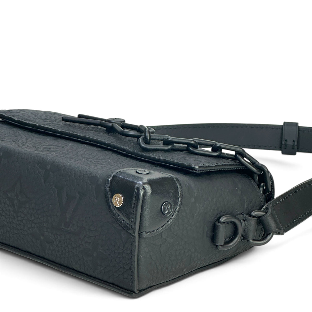 Louis Vuitton Steamer Black Taurillon Leather Crossbody Bag