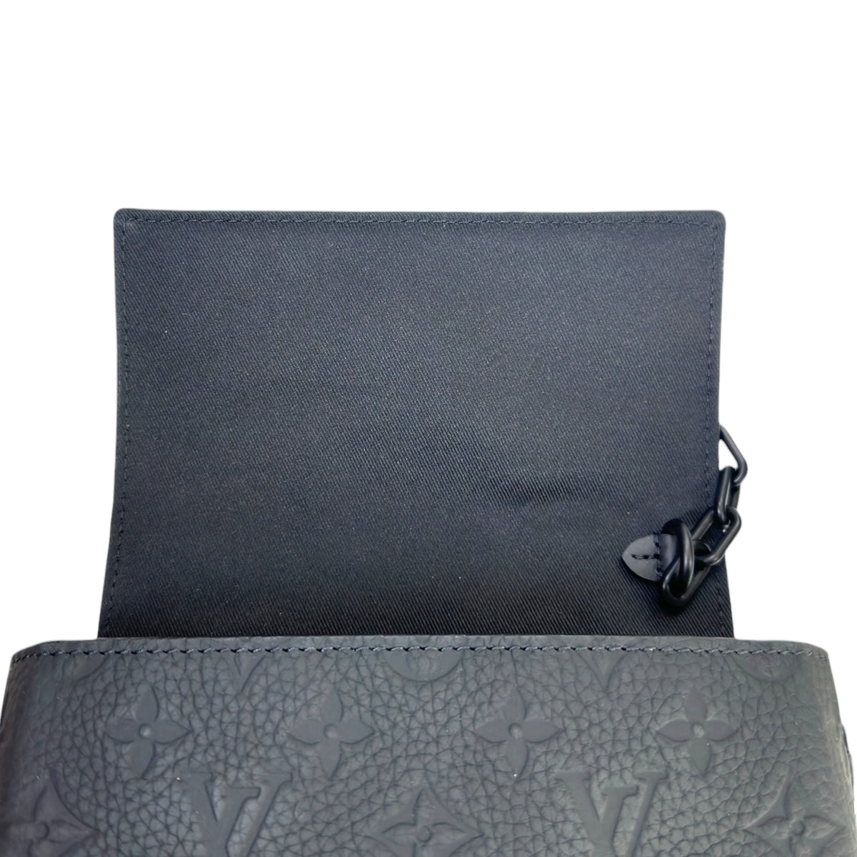 Louis Vuitton Steamer Black Taurillon Leather Crossbody Bag
