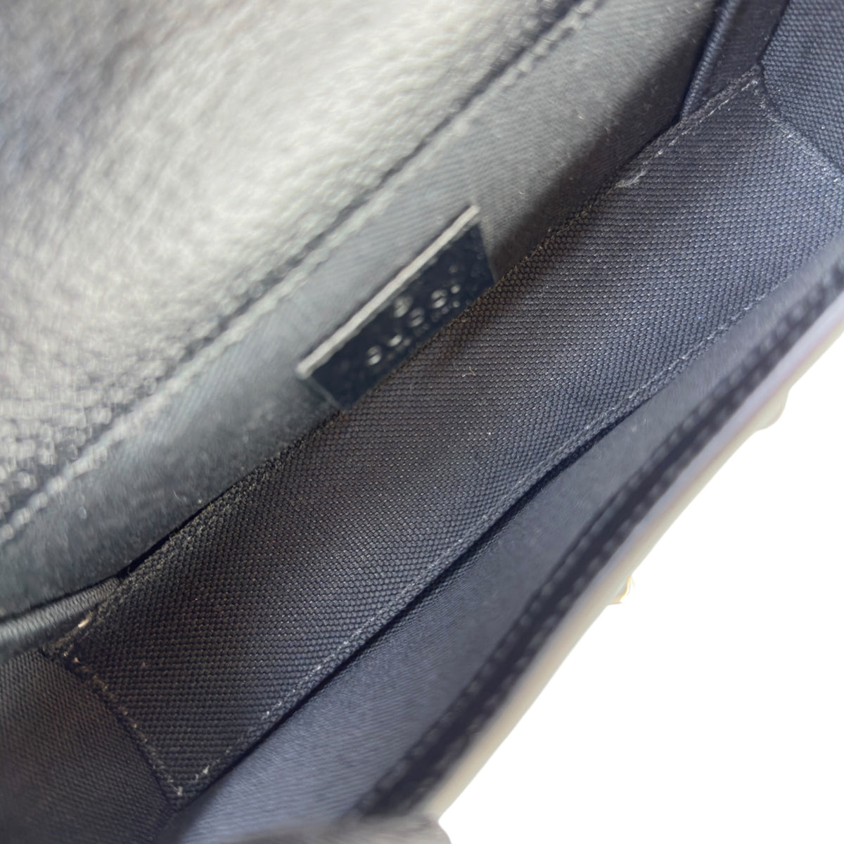 Gucci Horsebit 1955 Jumbo GG Black Canvas Leather Crossbody Bag