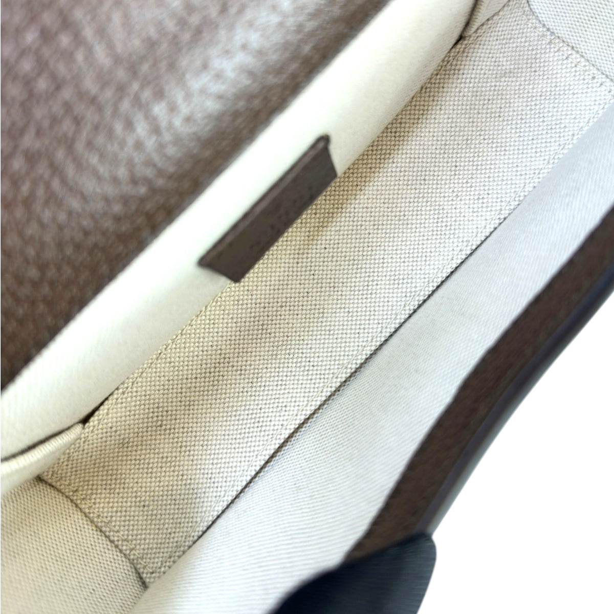 Gucci Horsebit 1955 Jumbo GG Mini Beige Canvas Bag