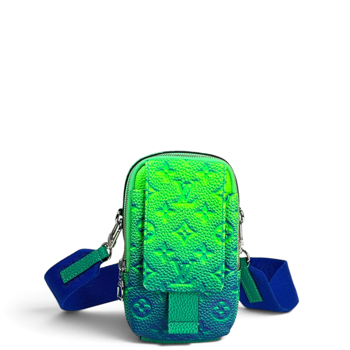 Louis Vuitton Double Illusion Green- Blue Crossbody Pouch