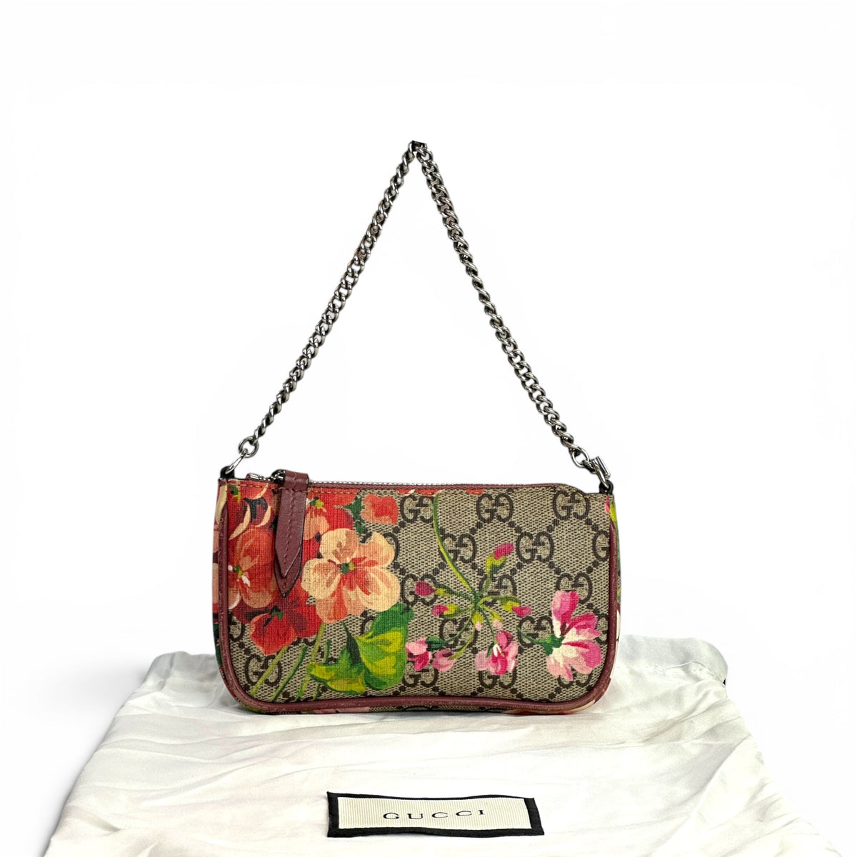 Gucci GG Supreme Blooms Mini Pochette