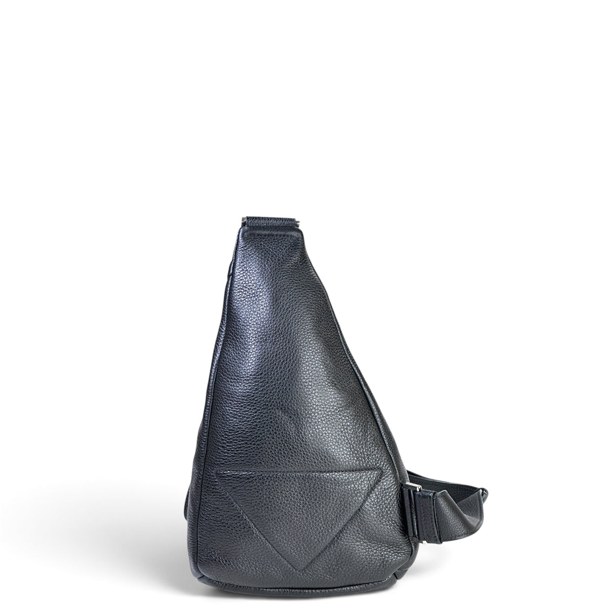 Prada Triangle Black Leather Cross Body Bag