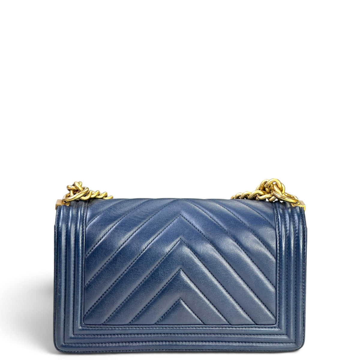 Chanel Boy Flap Navy Quilted Leather Shoulder Bag