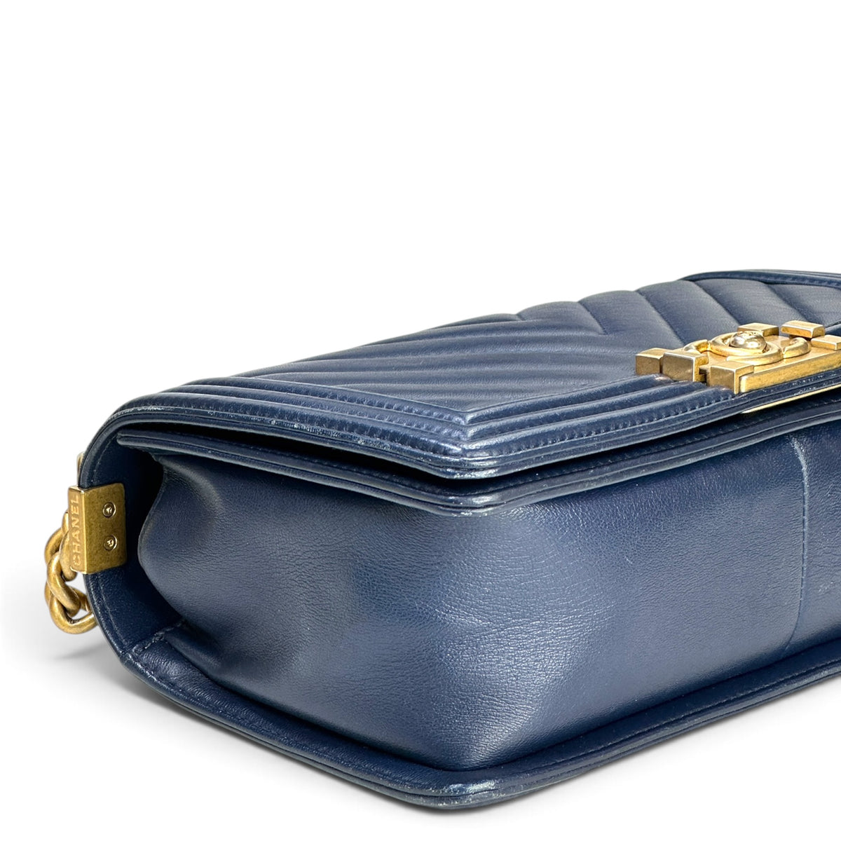 Chanel Boy Flap Navy Quilted Leather Shoulder Bag