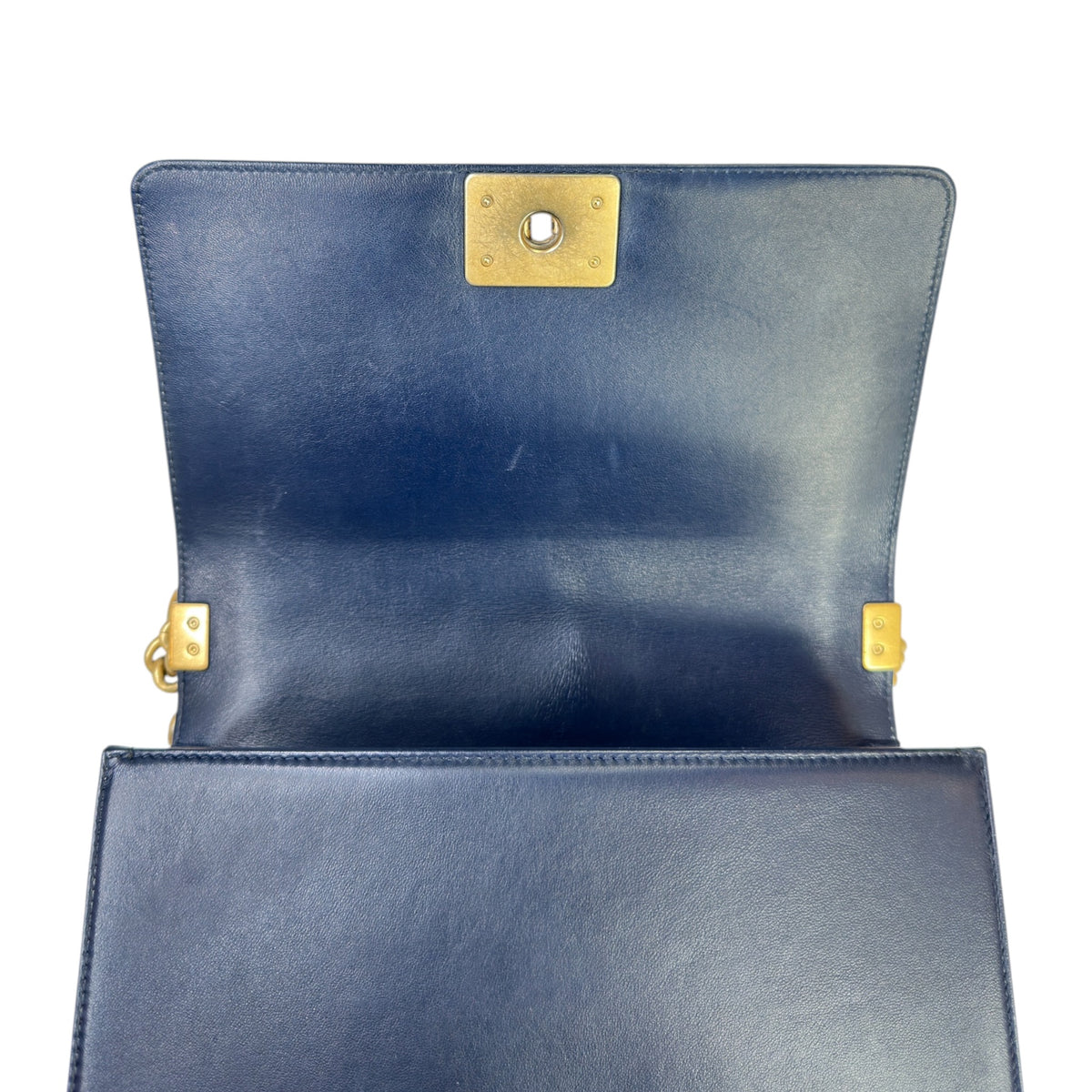 Chanel Boy Flap Navy Quilted Leather Shoulder Bag