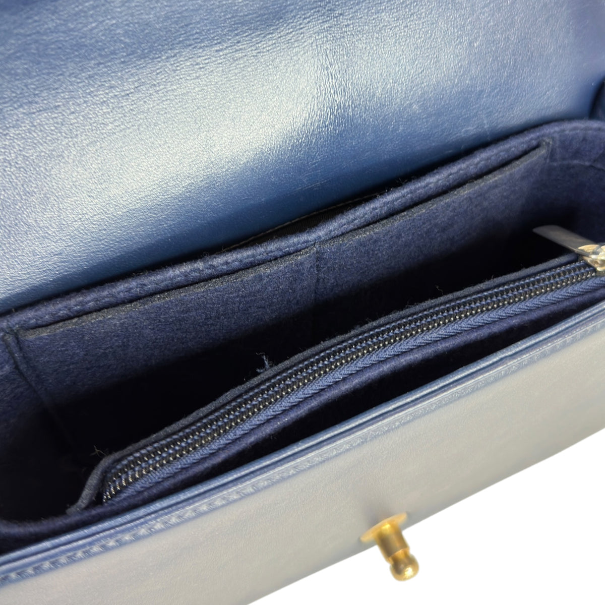 Chanel Boy Flap Navy Quilted Leather Shoulder Bag