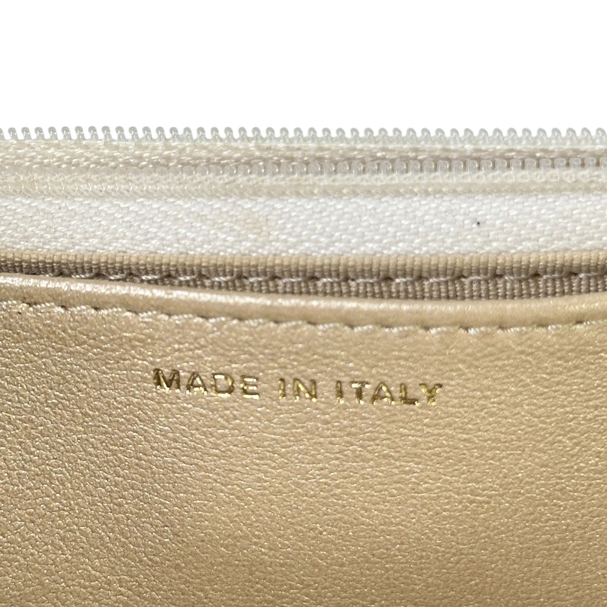Channel Classic Wallet Grained Calfskin & Gold-Tone Metal Wallet