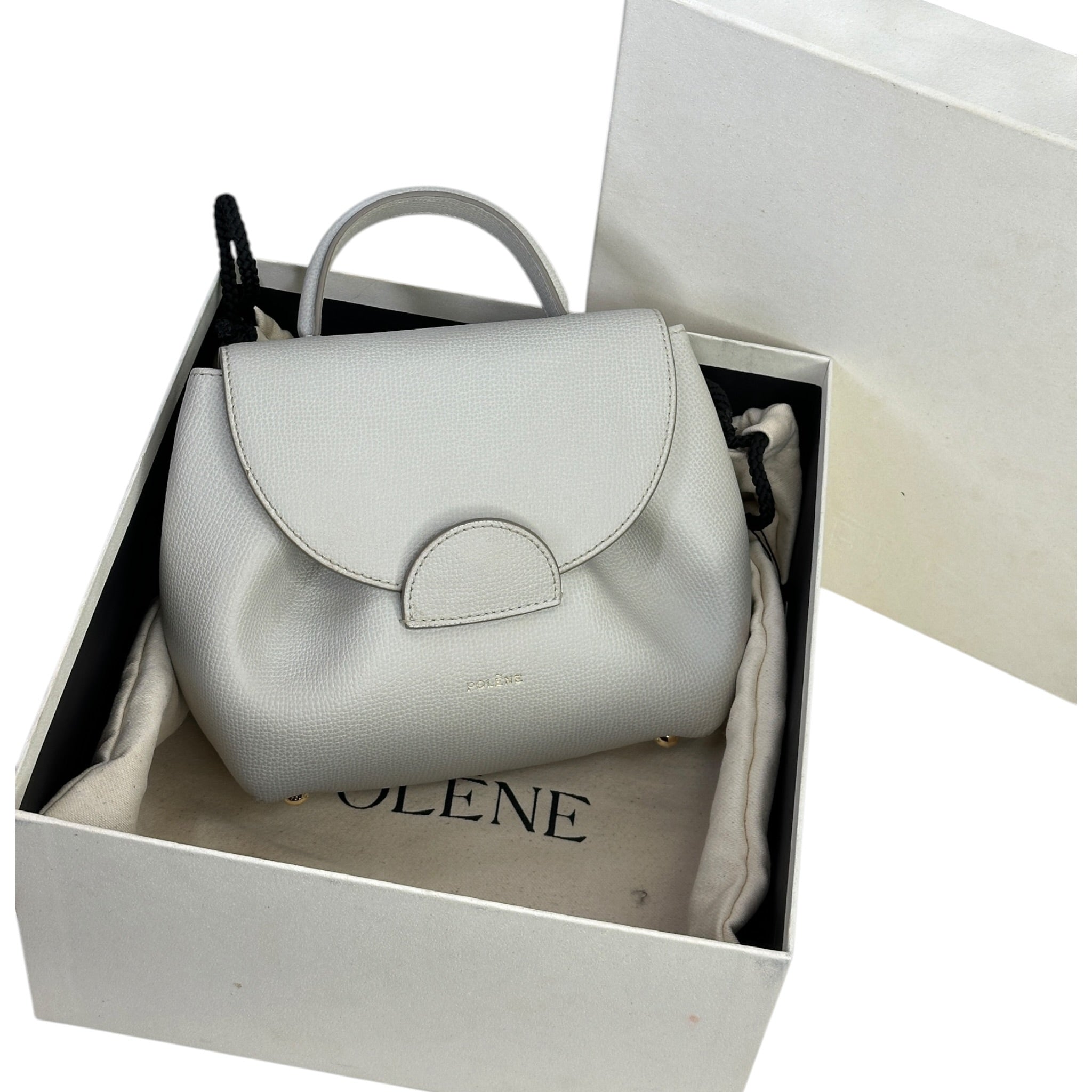 Polène Numéro Un Nano Chalk Textured Leather