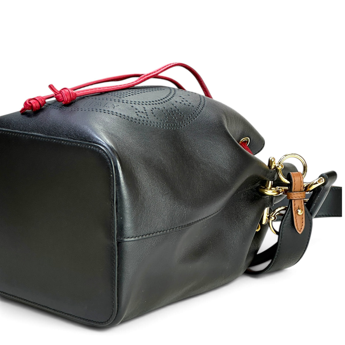 Fendi Mon Tresor Small Black Leather Bucket Bag