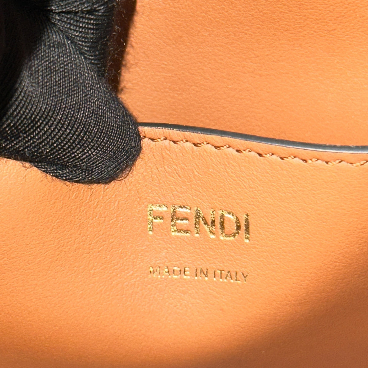 Fendi Mon Tresor Small Black Leather Bucket Bag